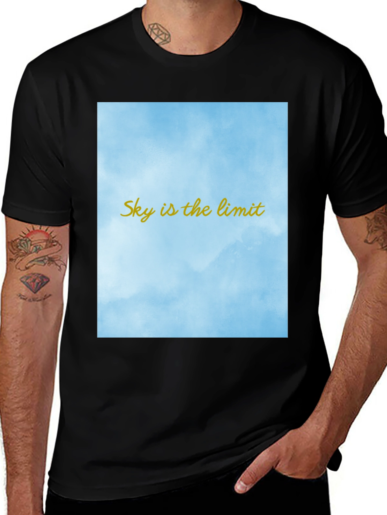 Skys the Limit T-Shirt - Motivational Graphic Tee