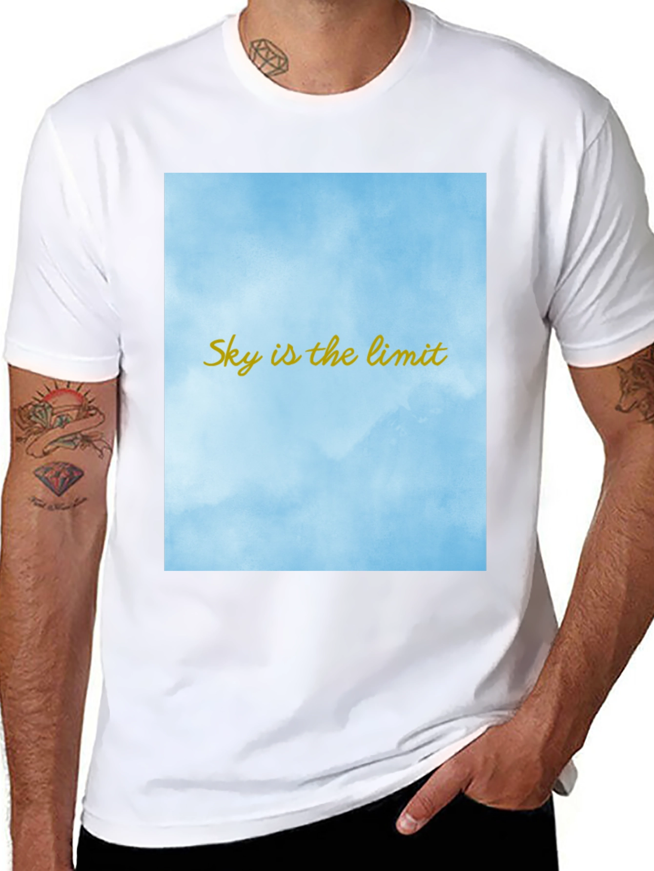 Skys the Limit T-Shirt - Motivational Graphic Tee