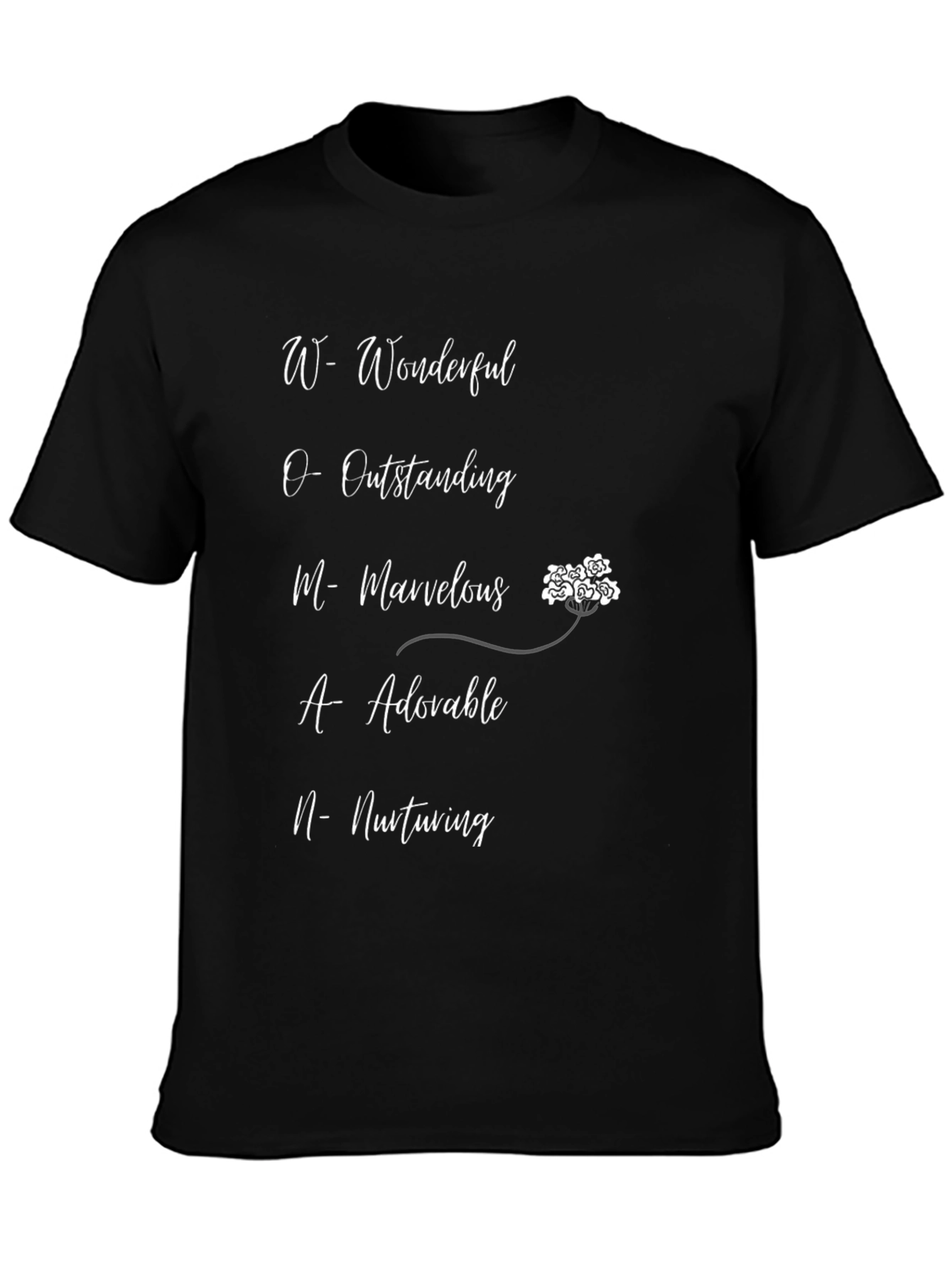 Wonderful Woman Graphic Tee - Black