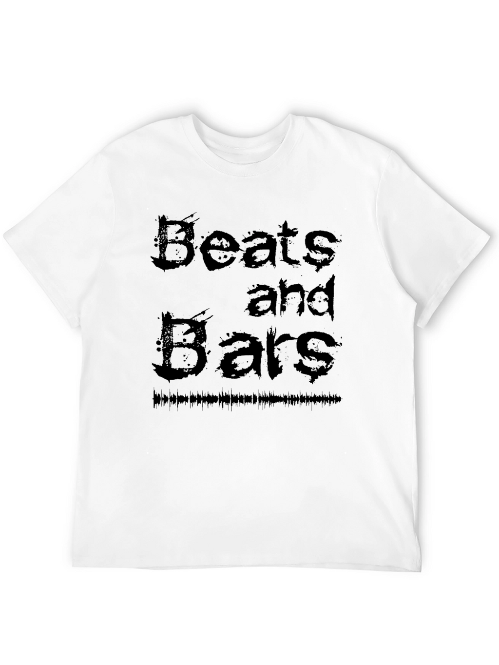 Beats and Bars Graphic Tee - Black Casual T-Shirt