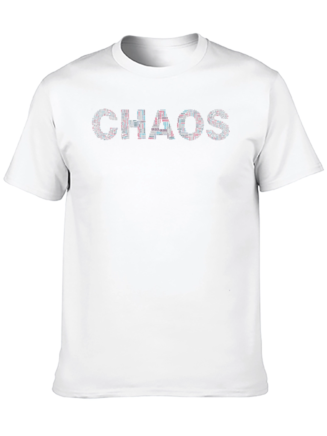 Chaos Typography T-Shirt - Black Graphic Tee