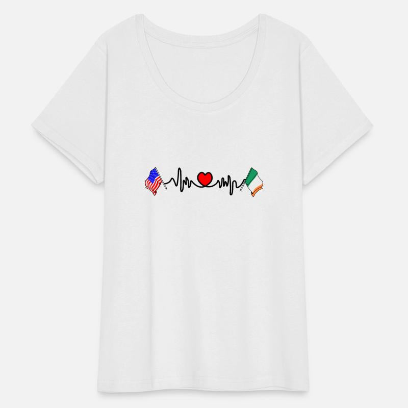 Cardio heart USA and Flag Ireland