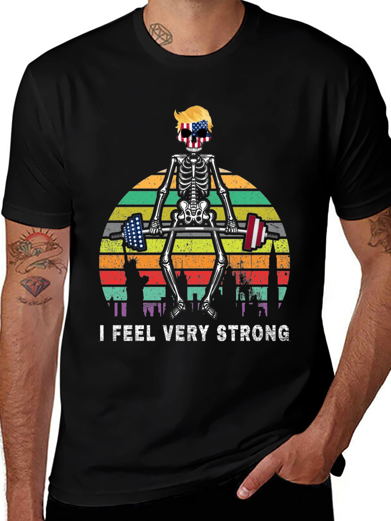 Strong Skeleton Lifting Shirt
