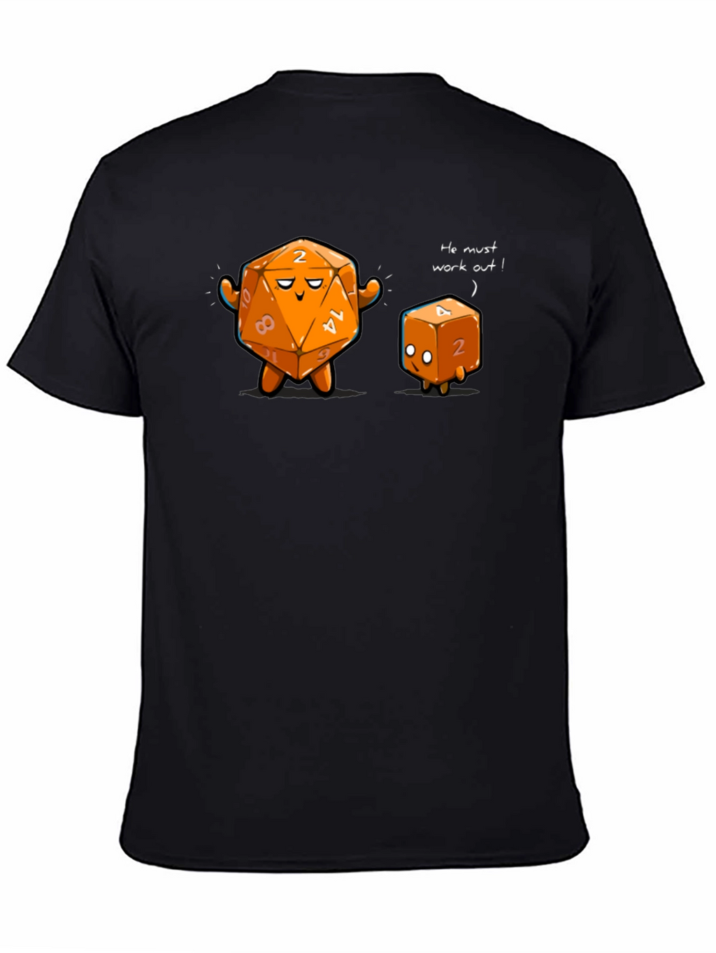Funny D&D Dice Workout Graphic Tee