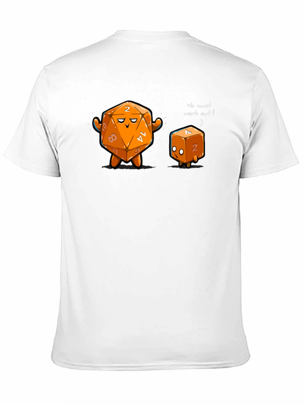 Funny D&D Dice Workout Graphic Tee