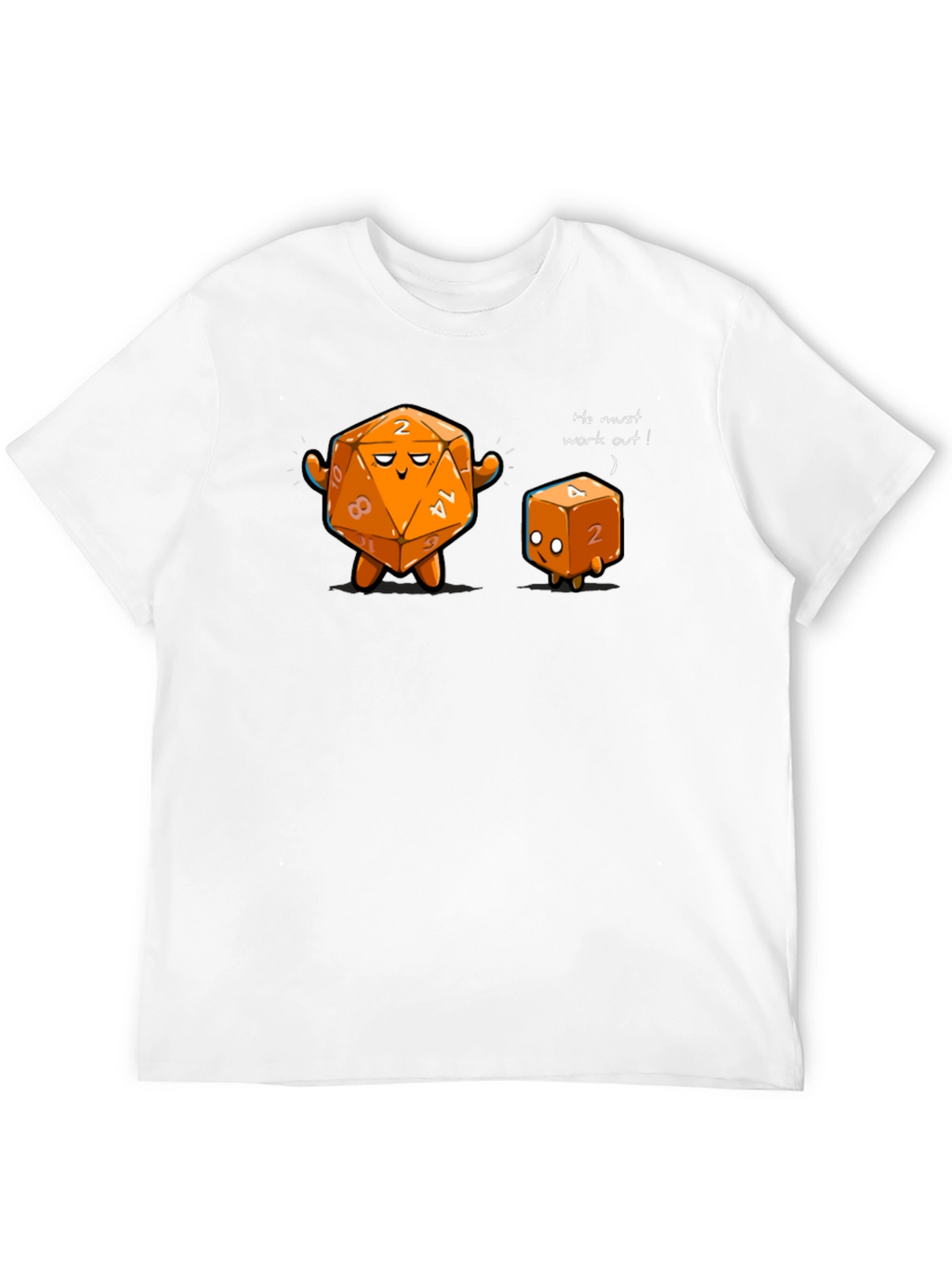 Funny D&D Dice Workout Graphic Tee