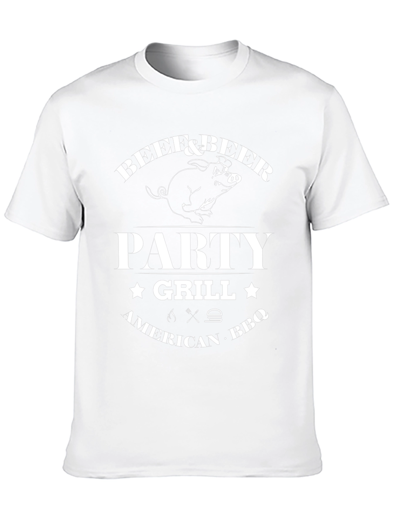 Beef & Beer Party Grill BBQ T-Shirt