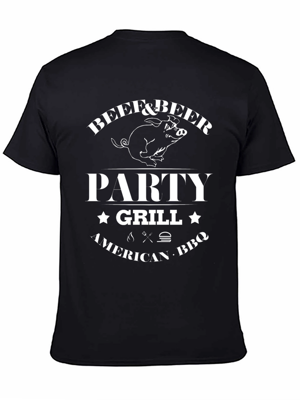 Beef & Beer Party Grill BBQ T-Shirt