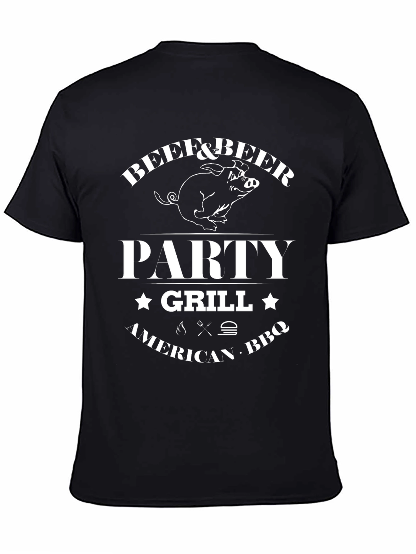 Beef & Beer Party Grill BBQ T-Shirt