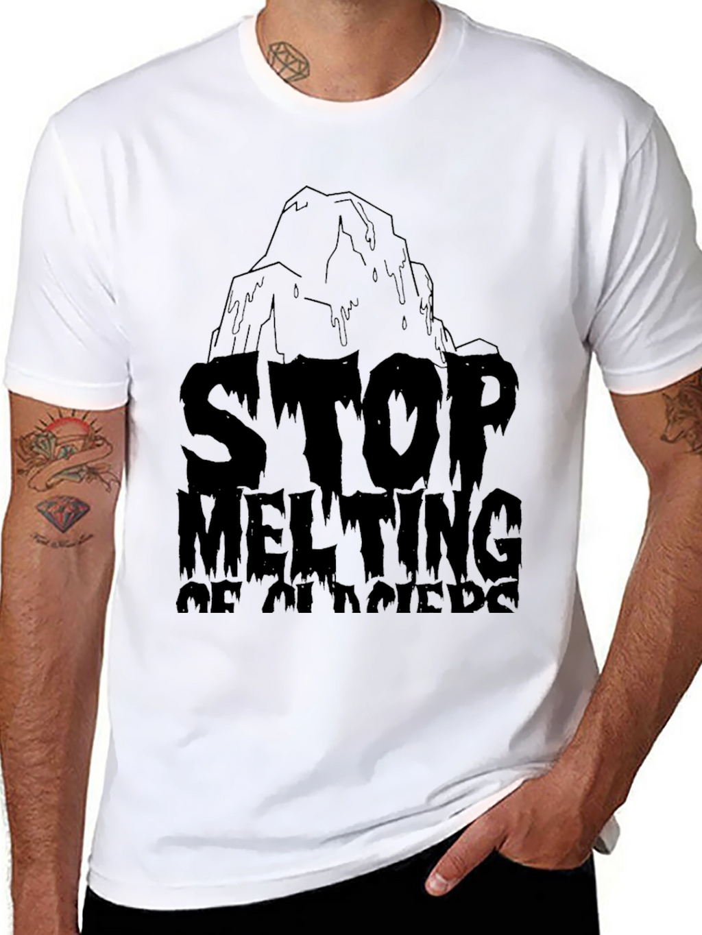 Stop Melting Glaciers Graphic T-Shirt