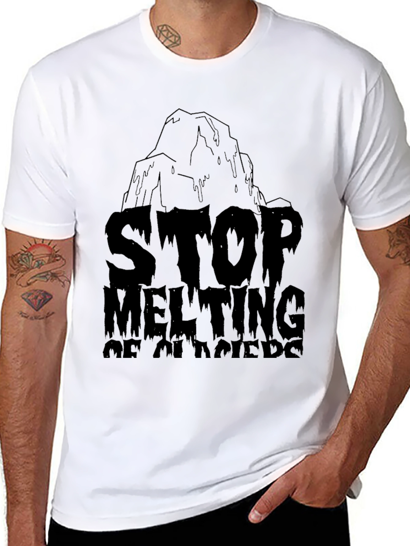 Stop Melting Glaciers Graphic T-Shirt