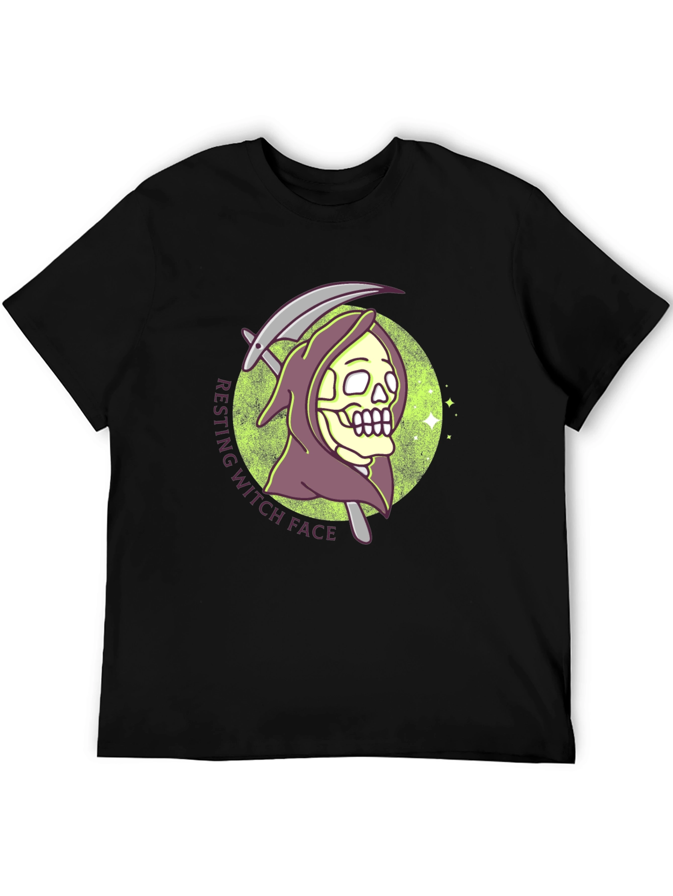 Resting Witch Face Graphic T-Shirt