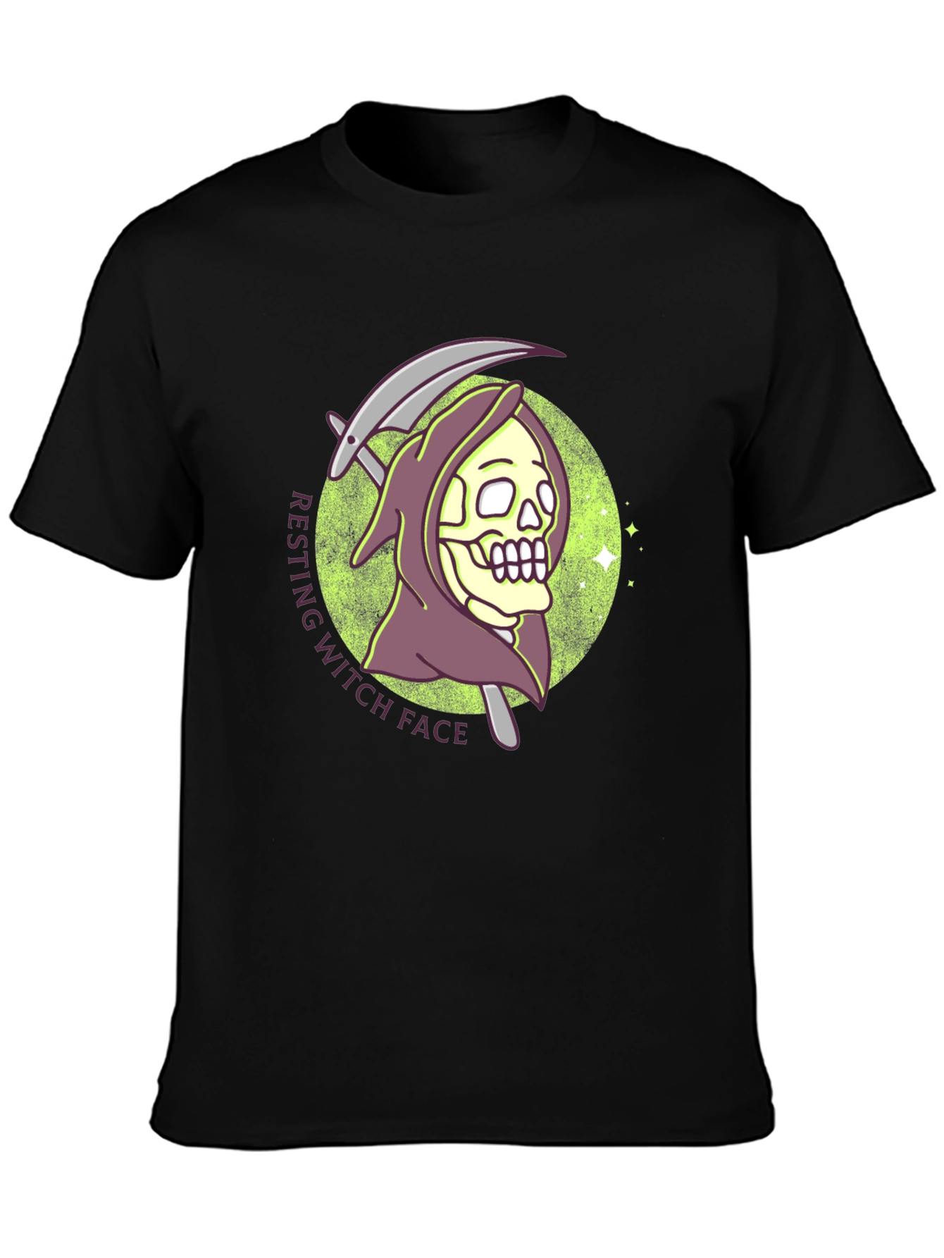 Resting Witch Face Graphic T-Shirt