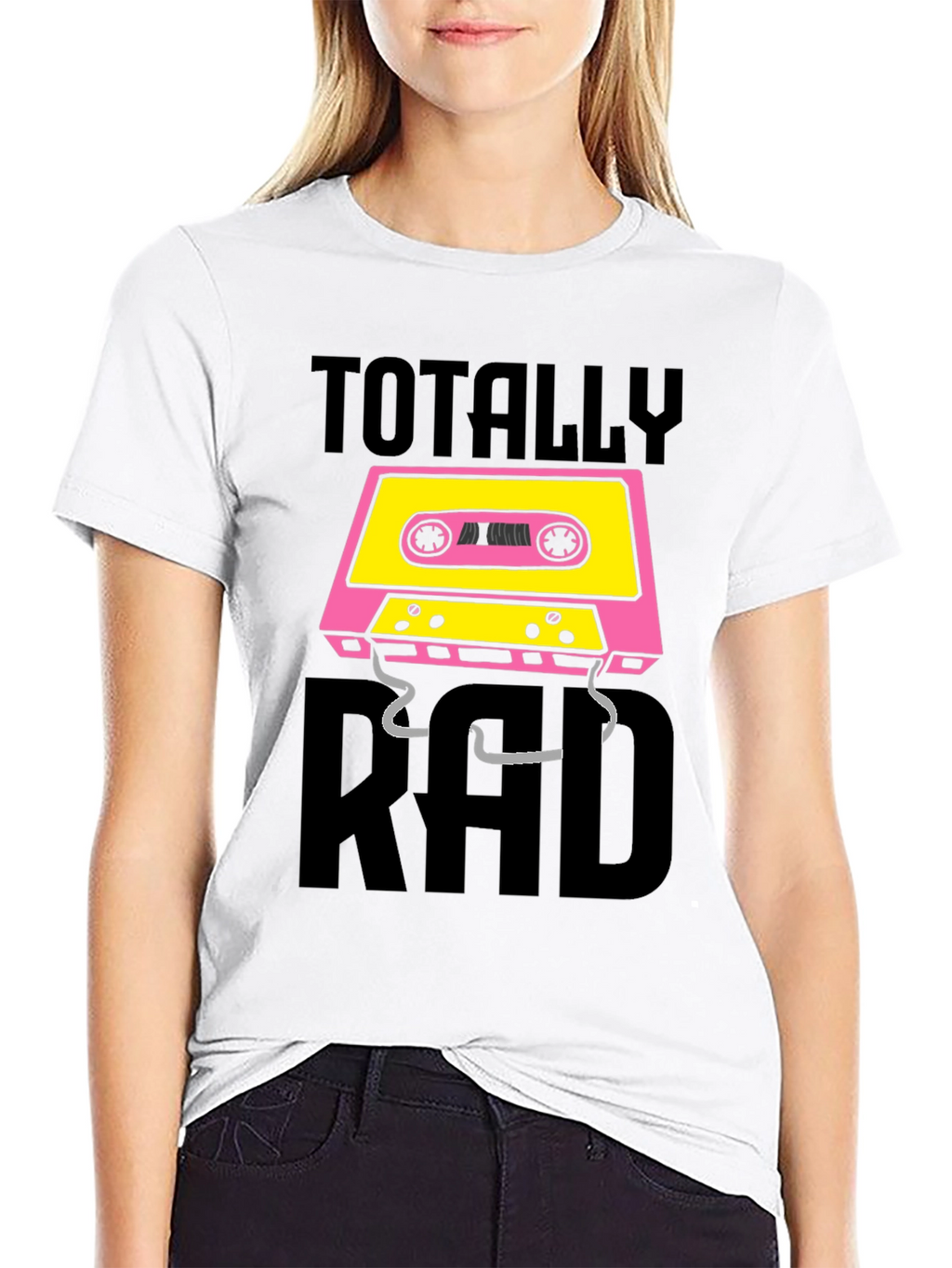 Totally Rad Cassette Tape Graphic T-Shirt