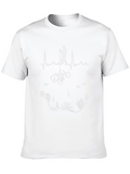 Fishing Lover T-Shirt - Black Cotton Angler Design
