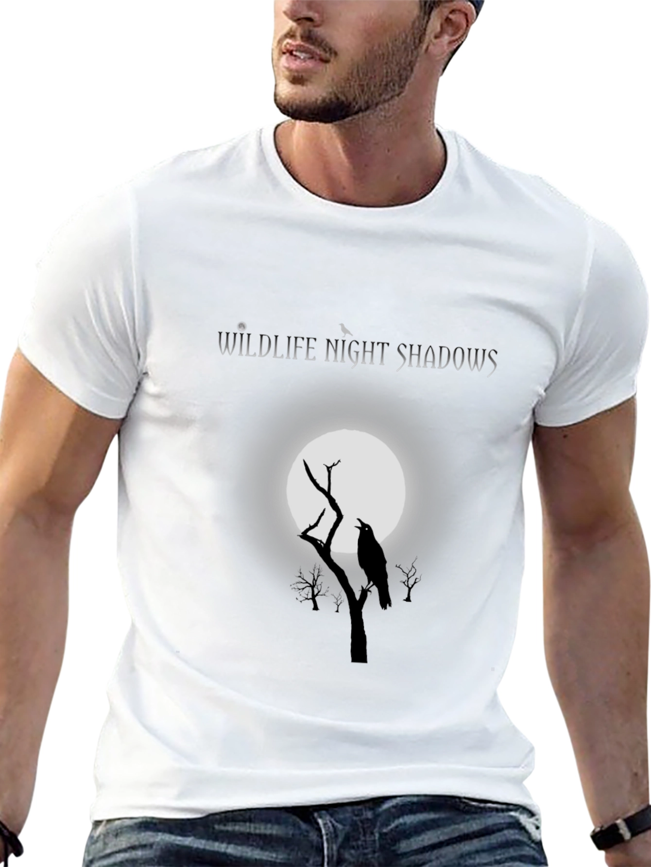 Wildlife Night Shadows Graphic Tee - Raven Moon Design