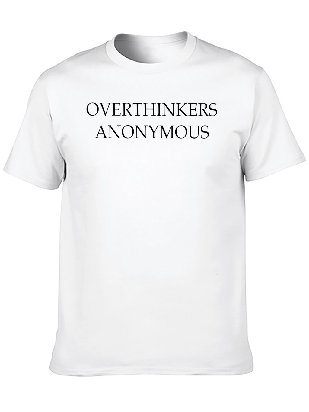 Overthinkers Anonymous Black T-Shirt