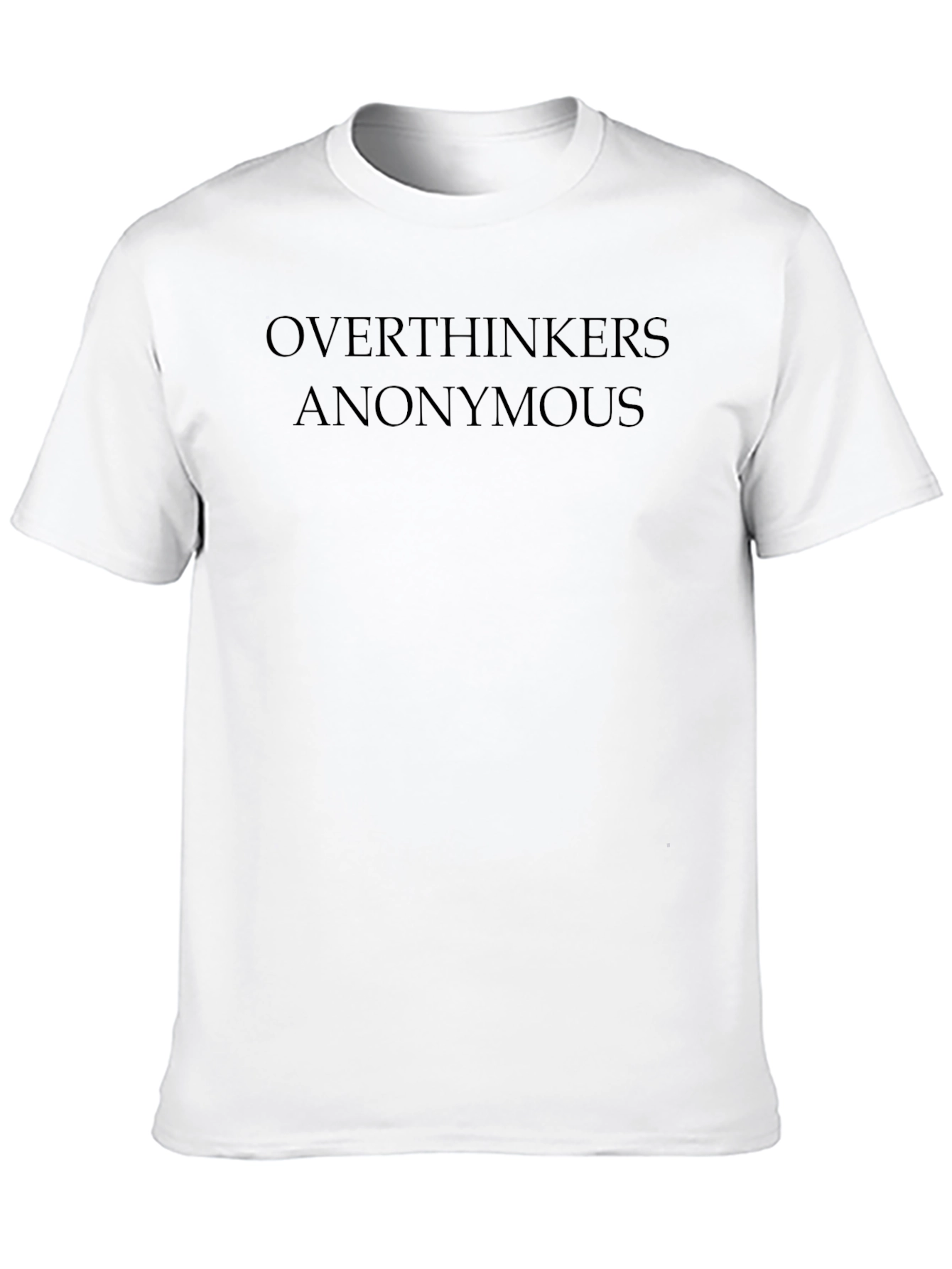 Overthinkers Anonymous Black T-Shirt