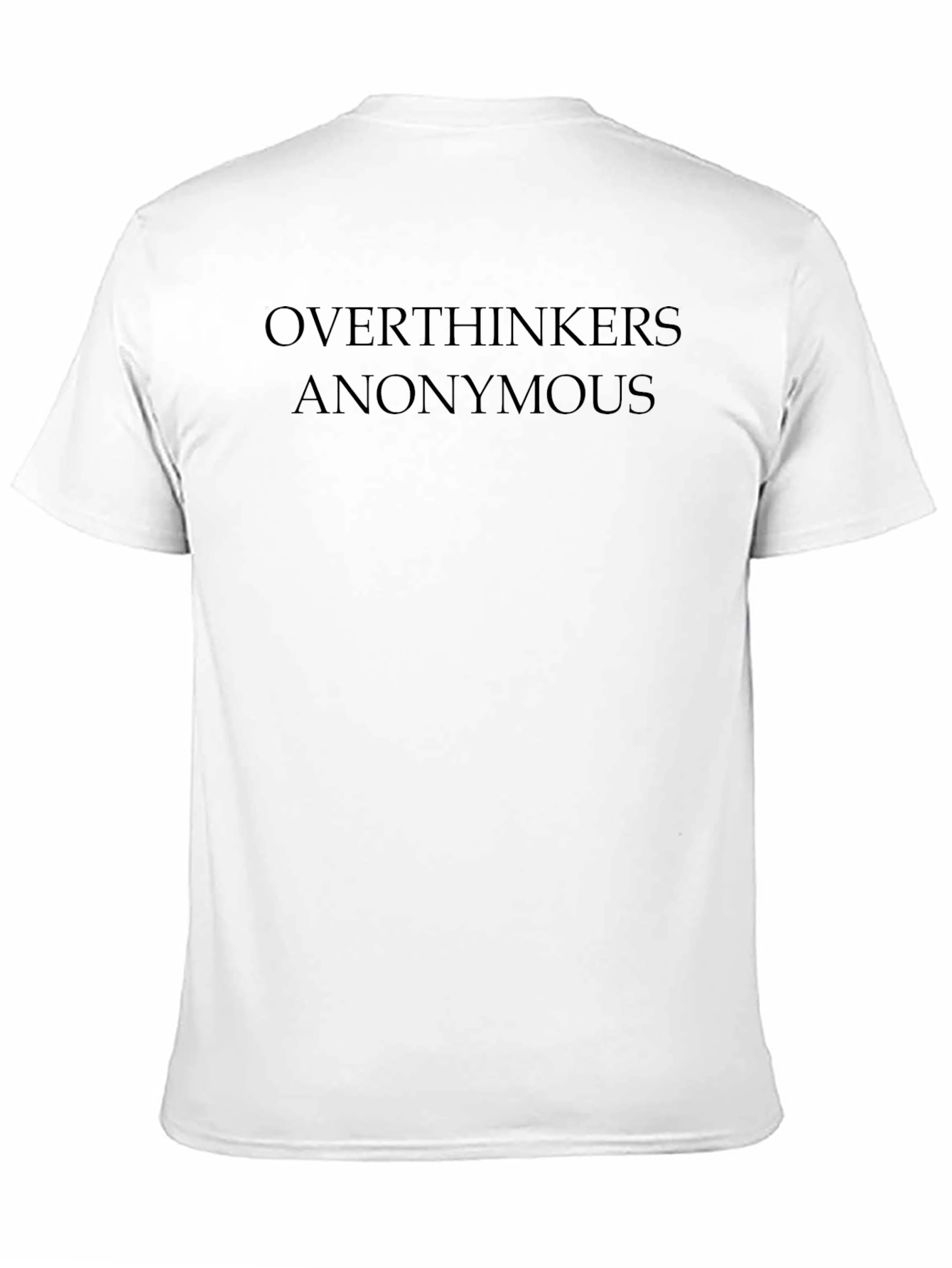 Overthinkers Anonymous Black T-Shirt