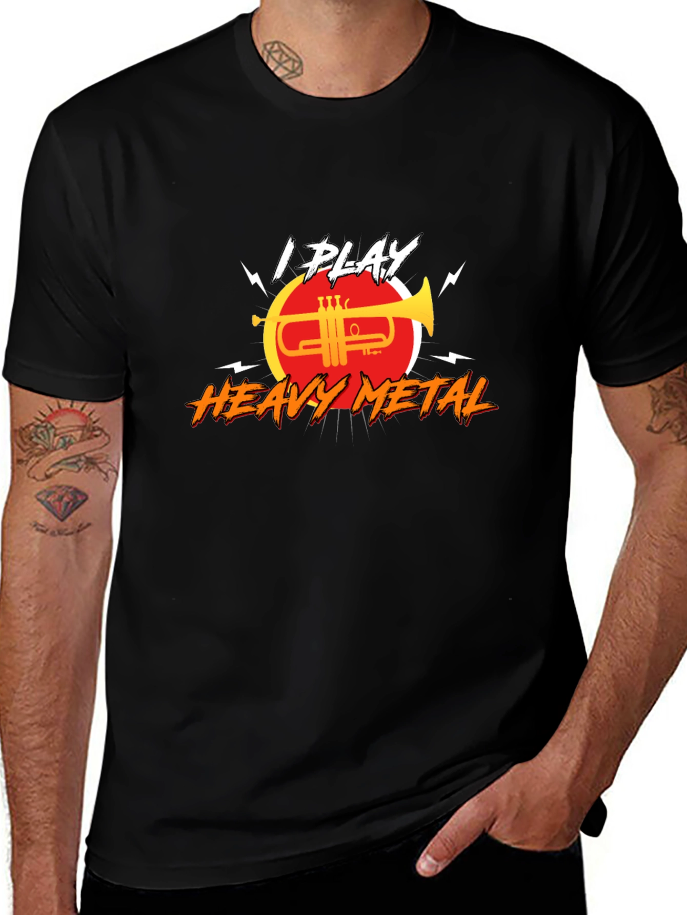 I Play Heavy Metal Trumpet T-Shirt