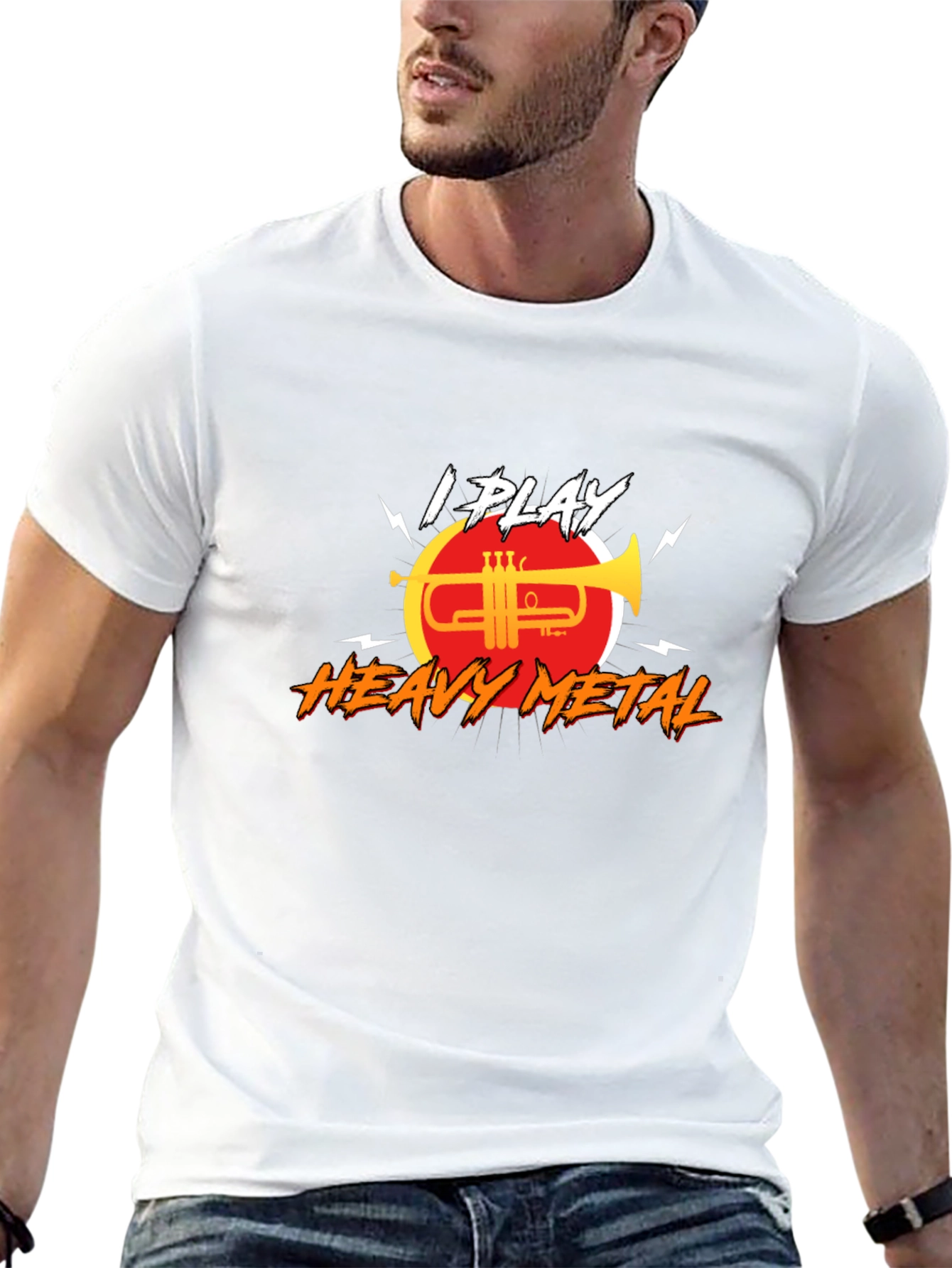 I Play Heavy Metal Trumpet T-Shirt