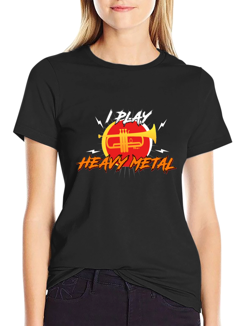 I Play Heavy Metal Trumpet T-Shirt
