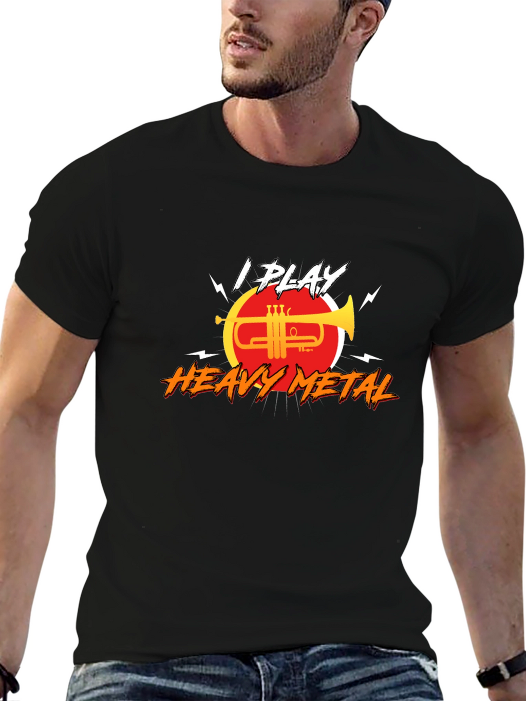 I Play Heavy Metal Trumpet T-Shirt