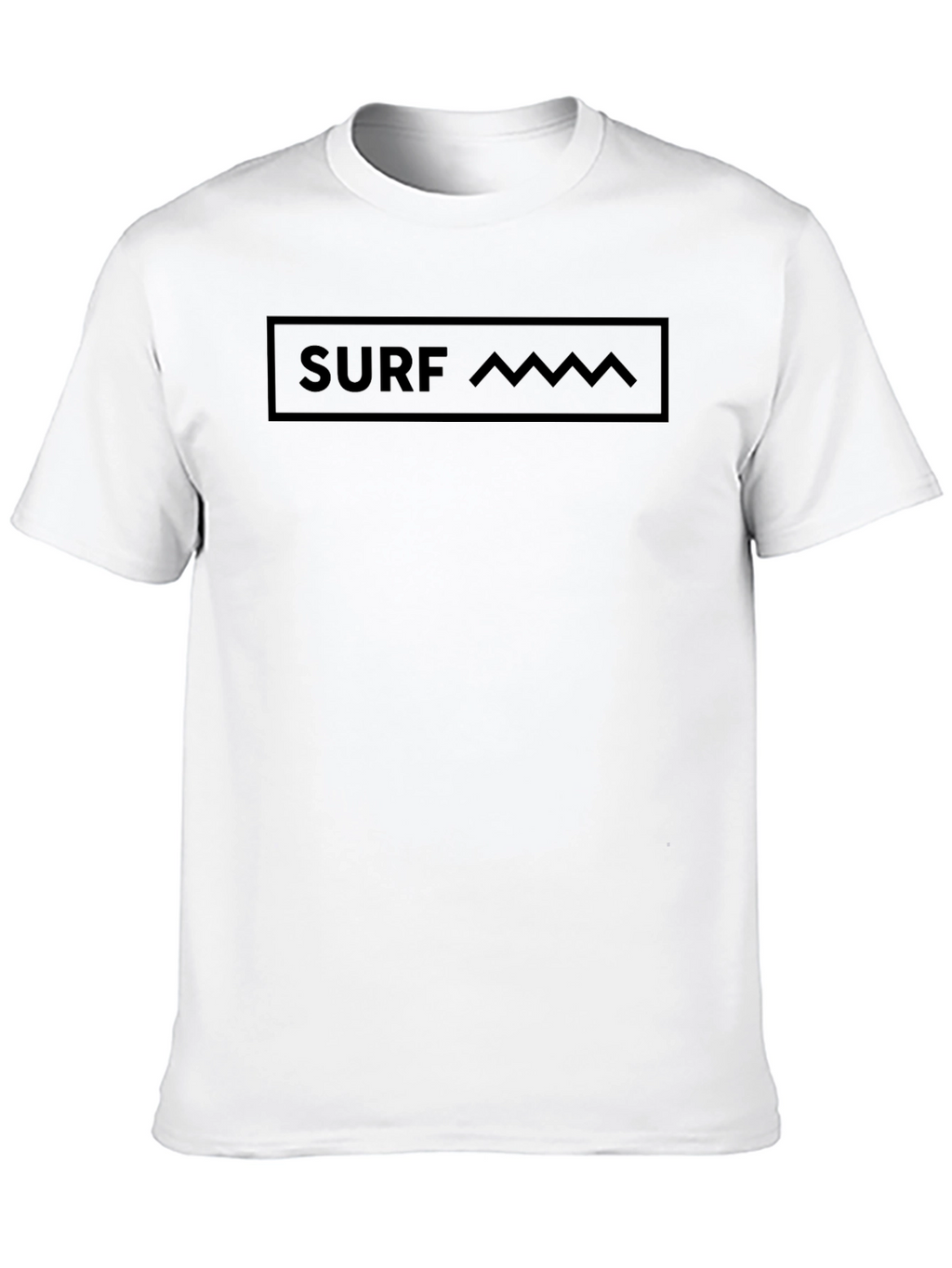 Mens Black Surf Graphic T-Shirt