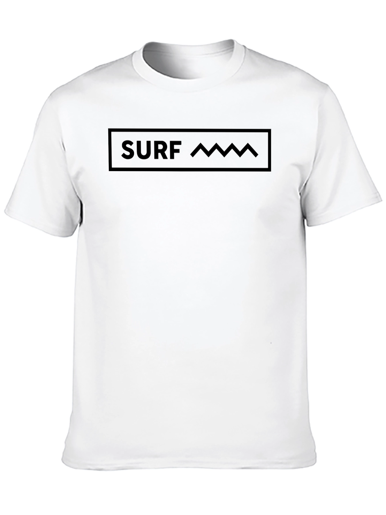 Mens Black Surf Graphic T-Shirt