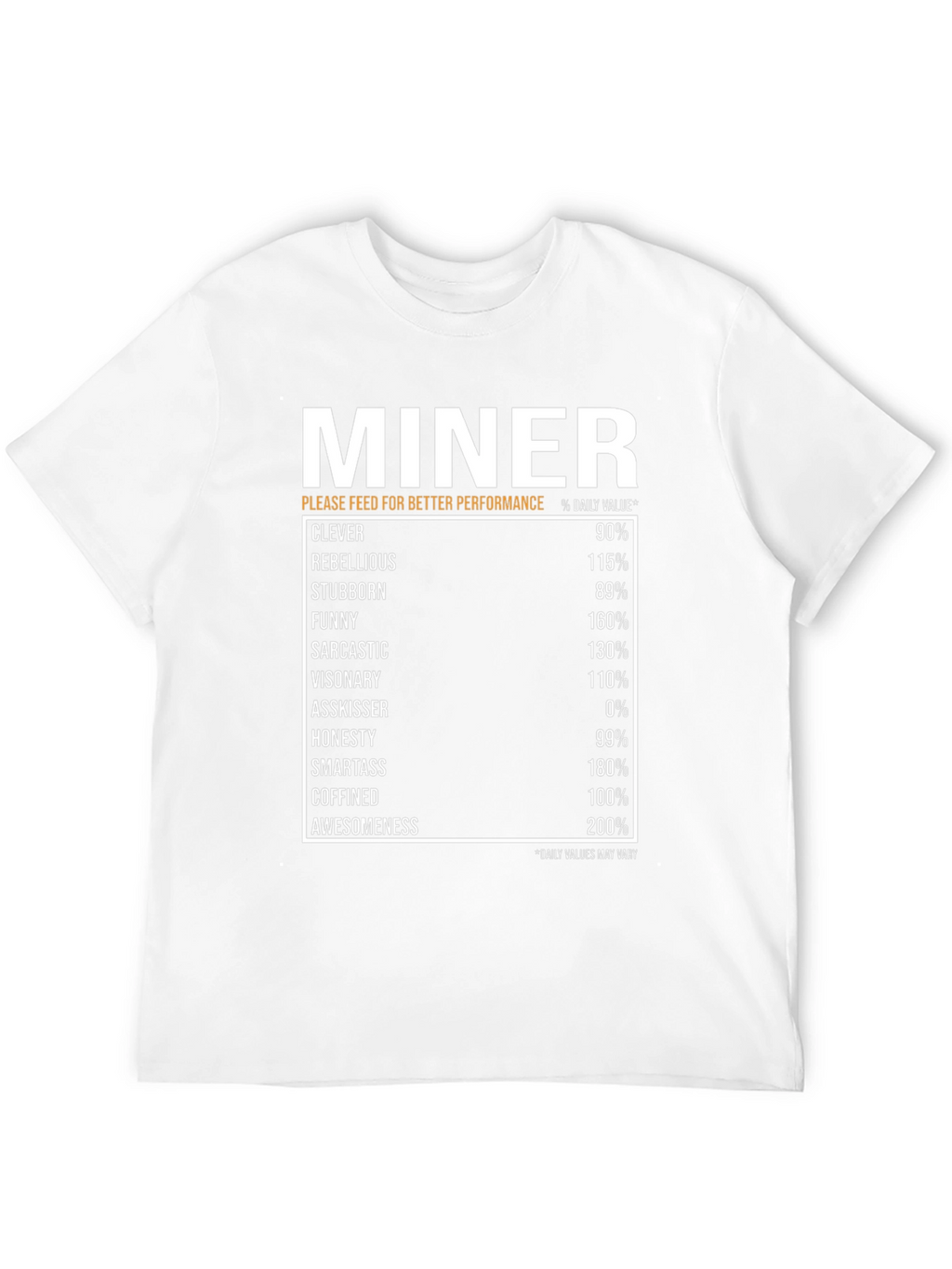 Miner Daily Value Black T-Shirt