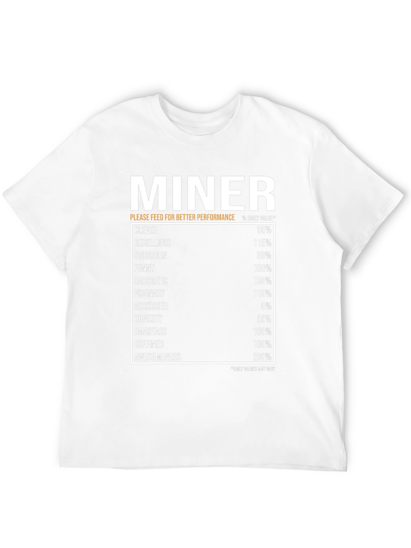 Miner Daily Value Black T-Shirt