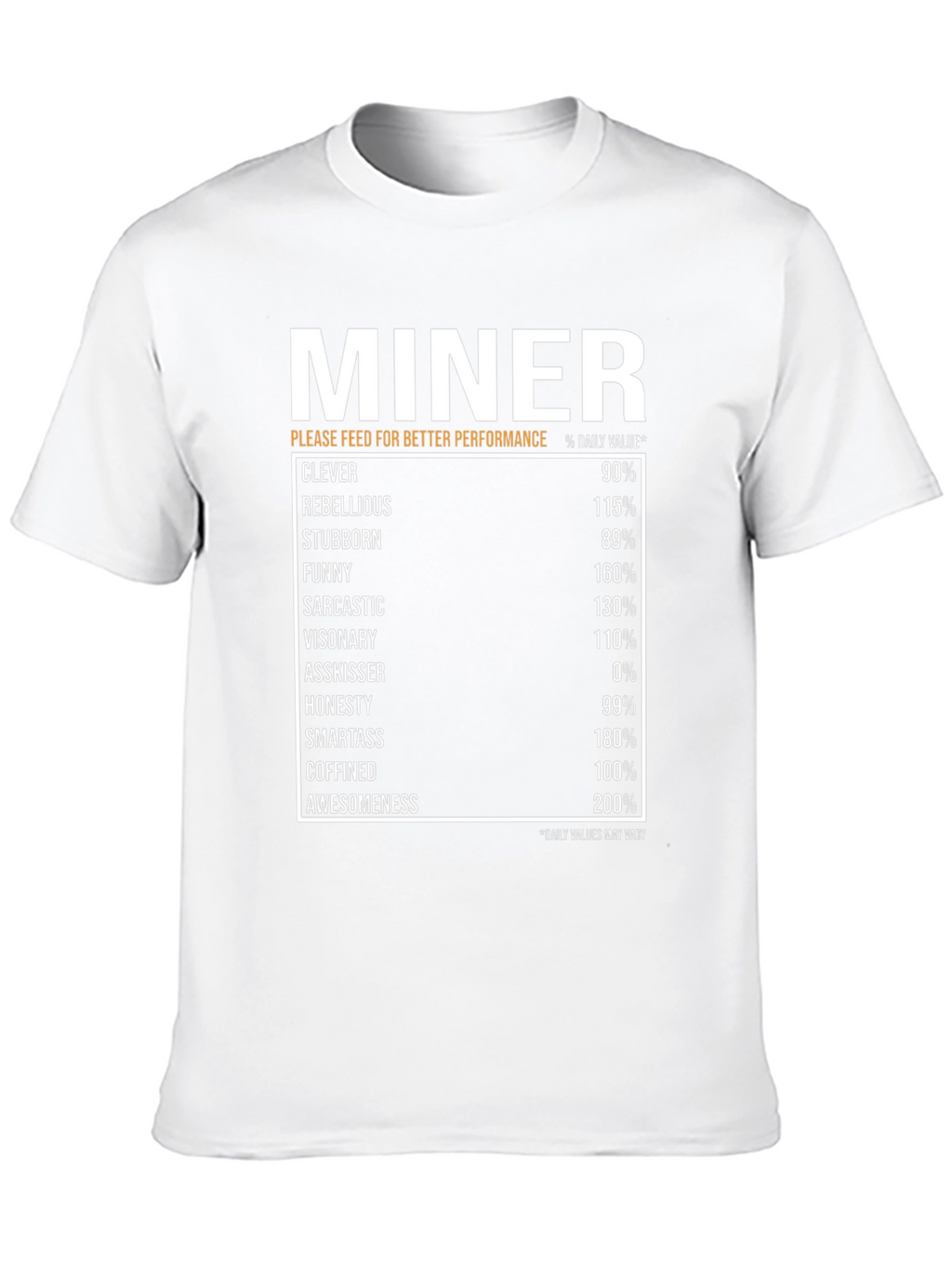 Miner Daily Value Black T-Shirt