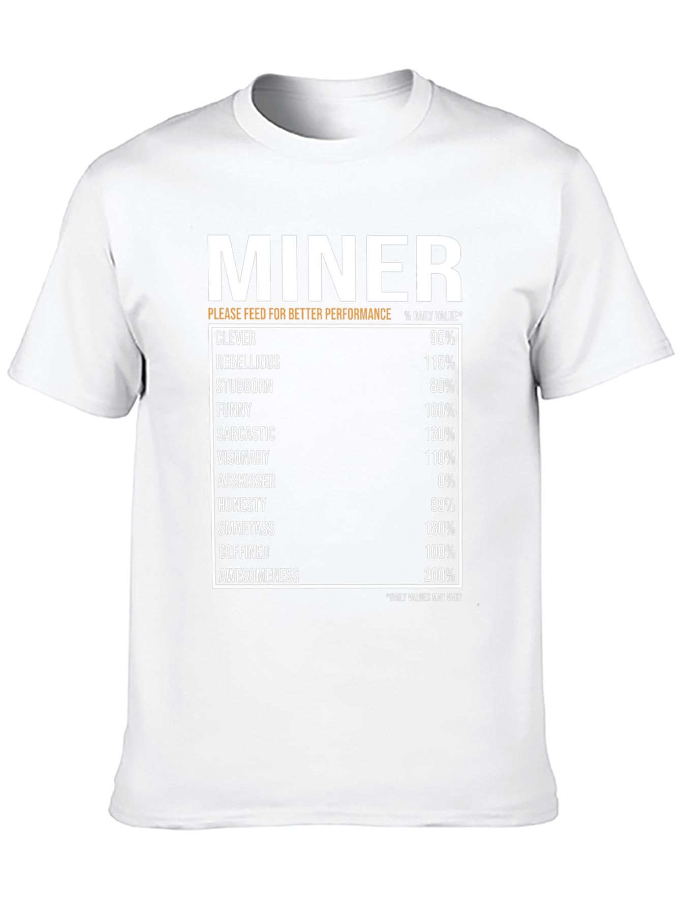 Miner Daily Value Black T-Shirt