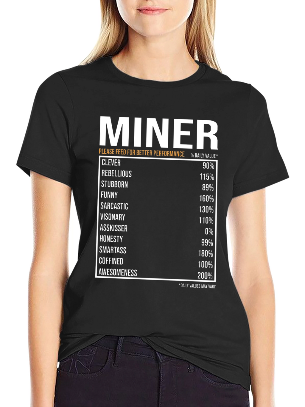 Miner Daily Value Black T-Shirt