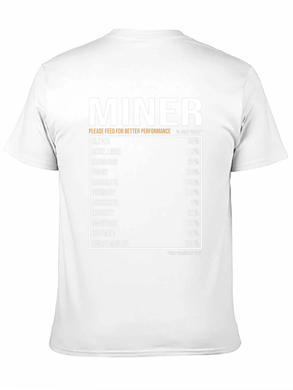 Miner Daily Value Black T-Shirt