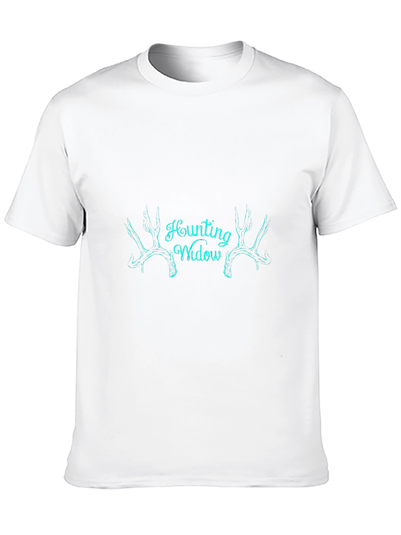 Hunting Widow Tee - Black Antler Design T-Shirt
