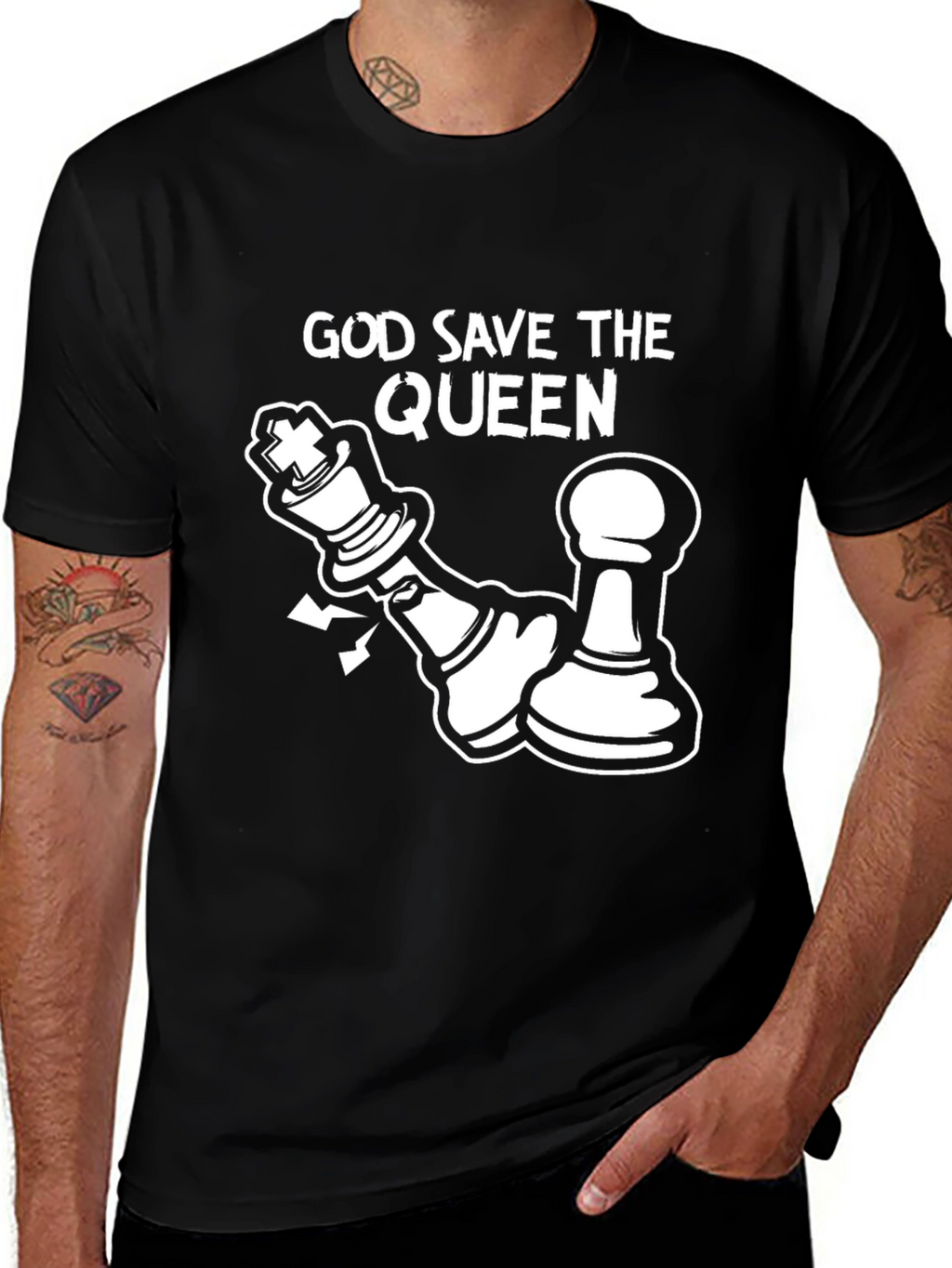 God Save the Queen Chess T-Shirt