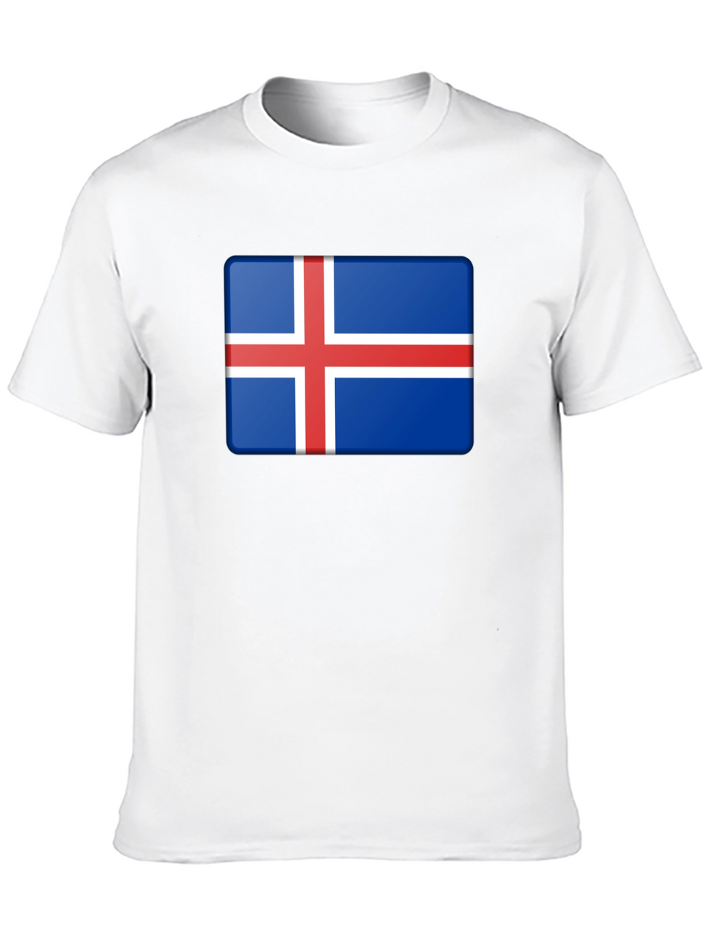 Iceland Flag Graphic Tee - Black