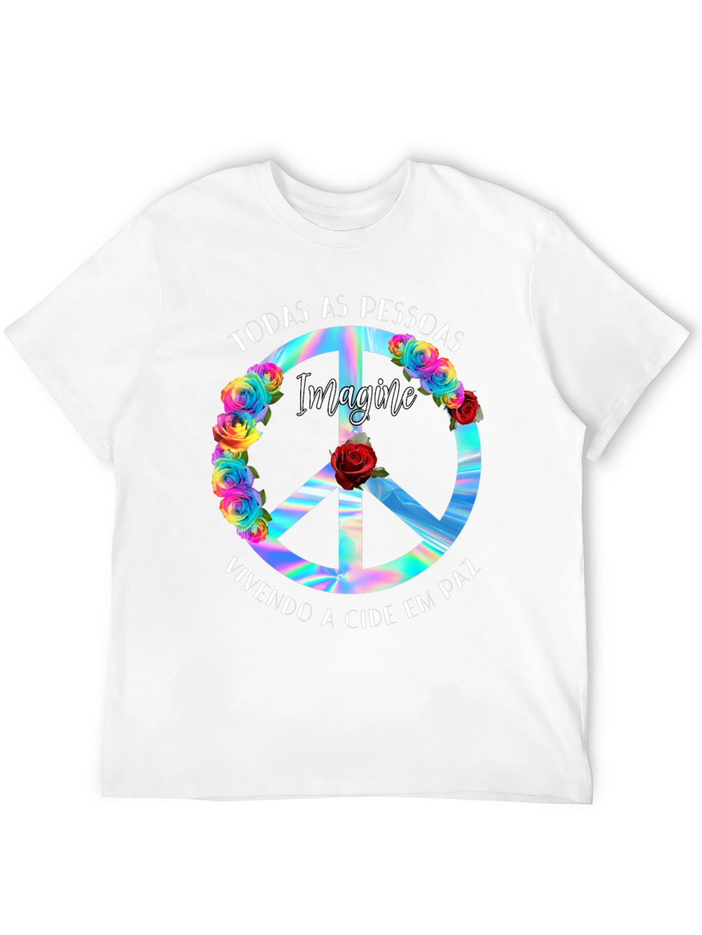 Imagine Peace Sign T-Shirt