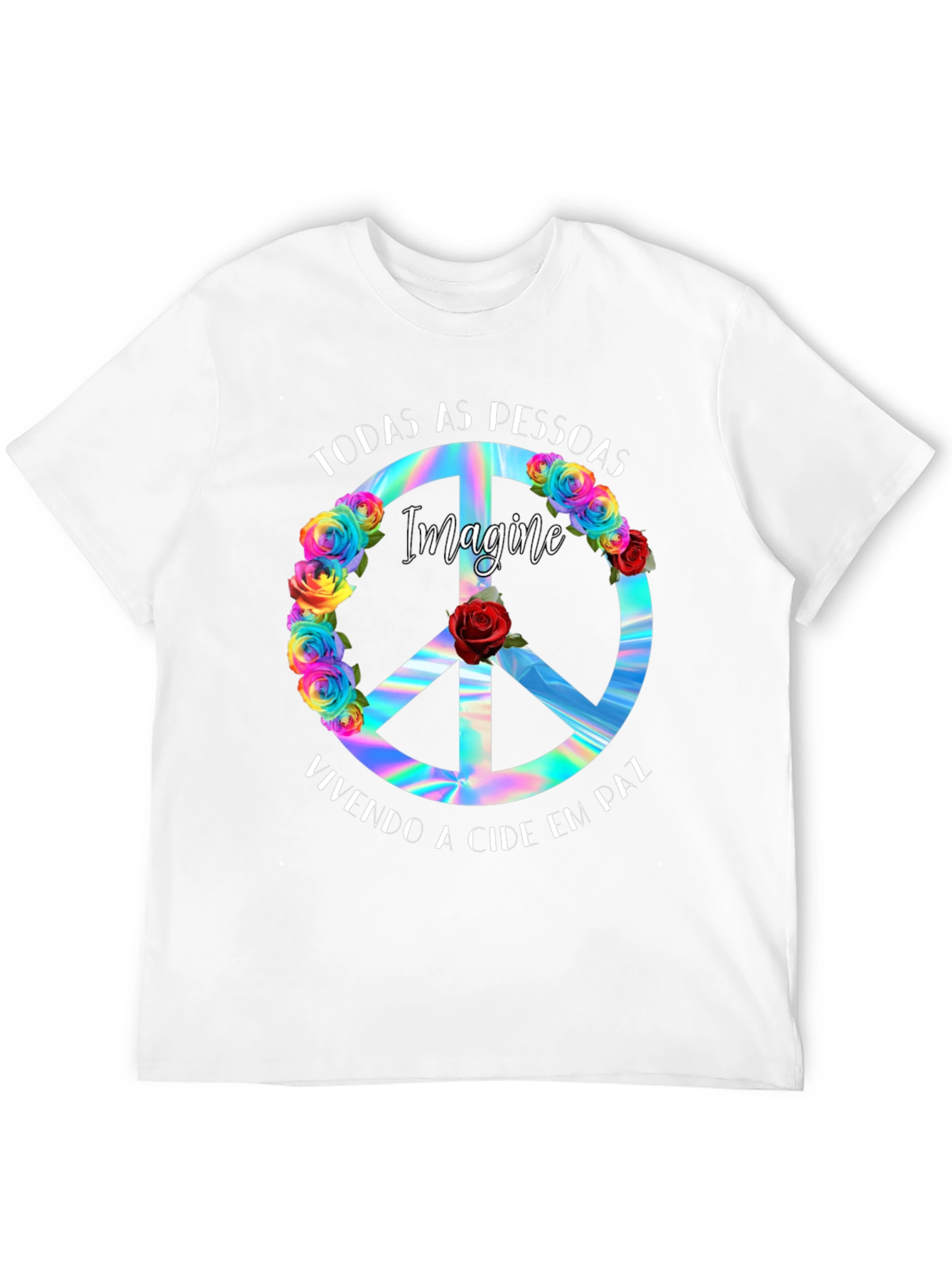 Imagine Peace Sign T-Shirt
