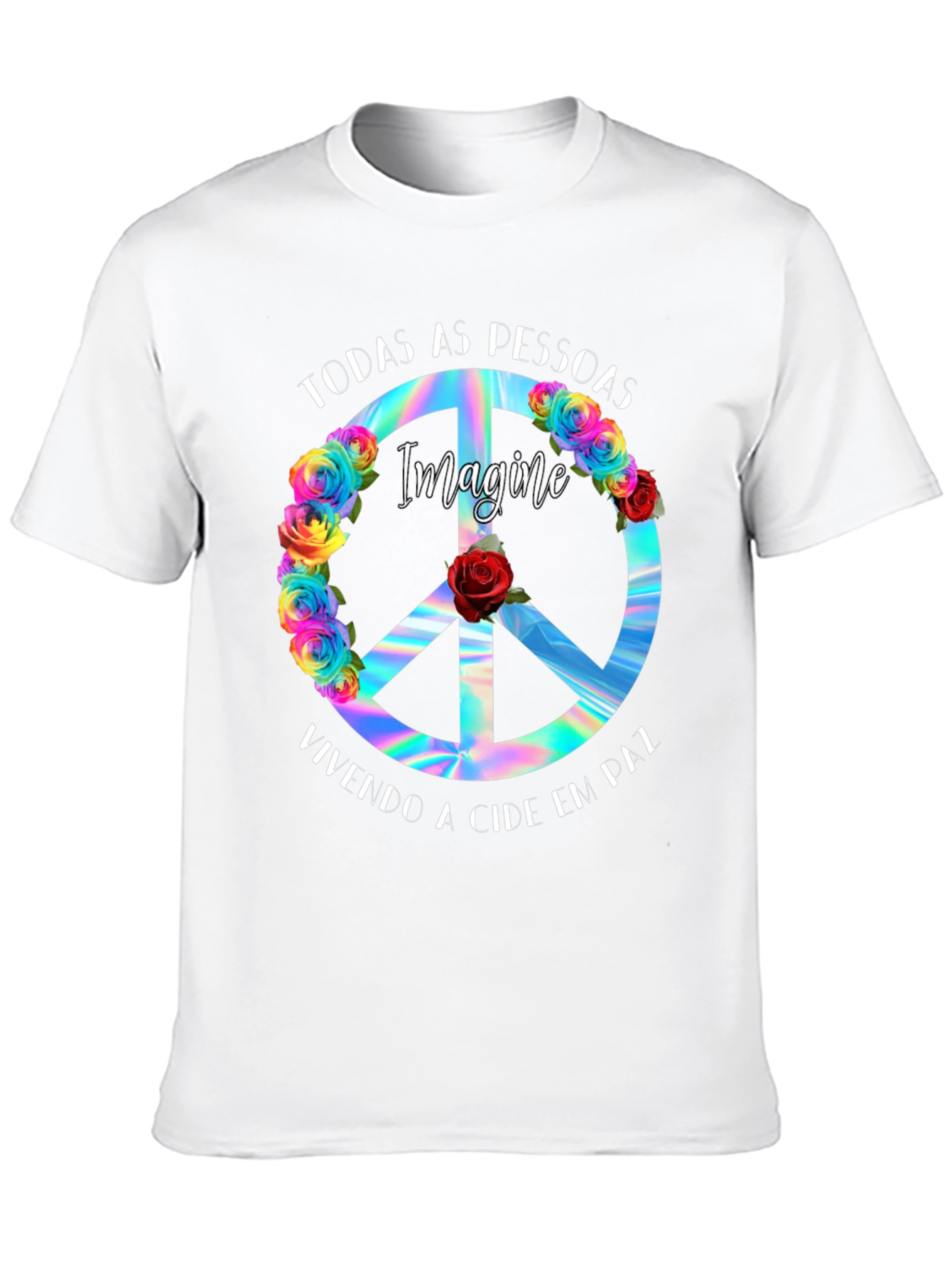 Imagine Peace Sign T-Shirt
