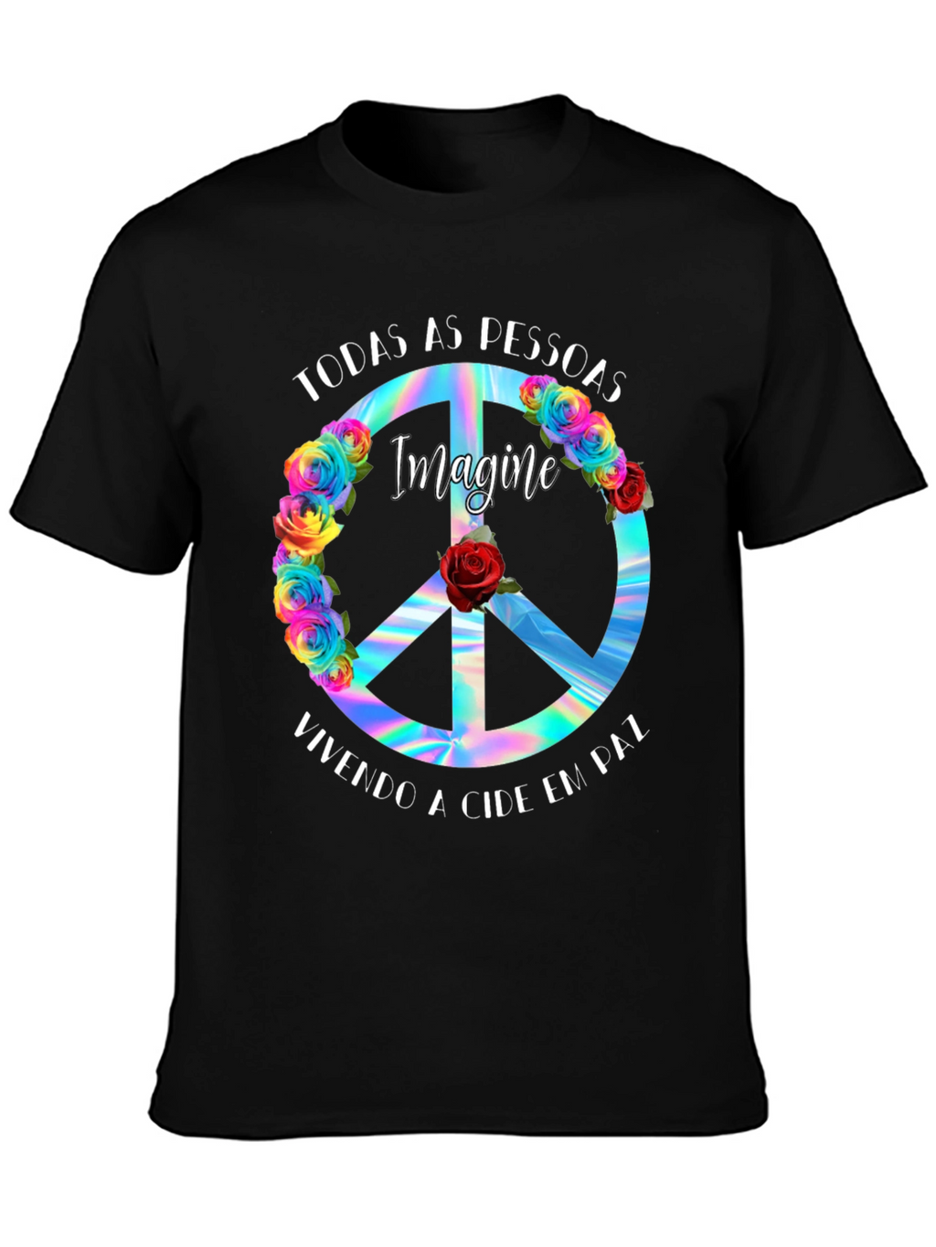 Imagine Peace Sign T-Shirt