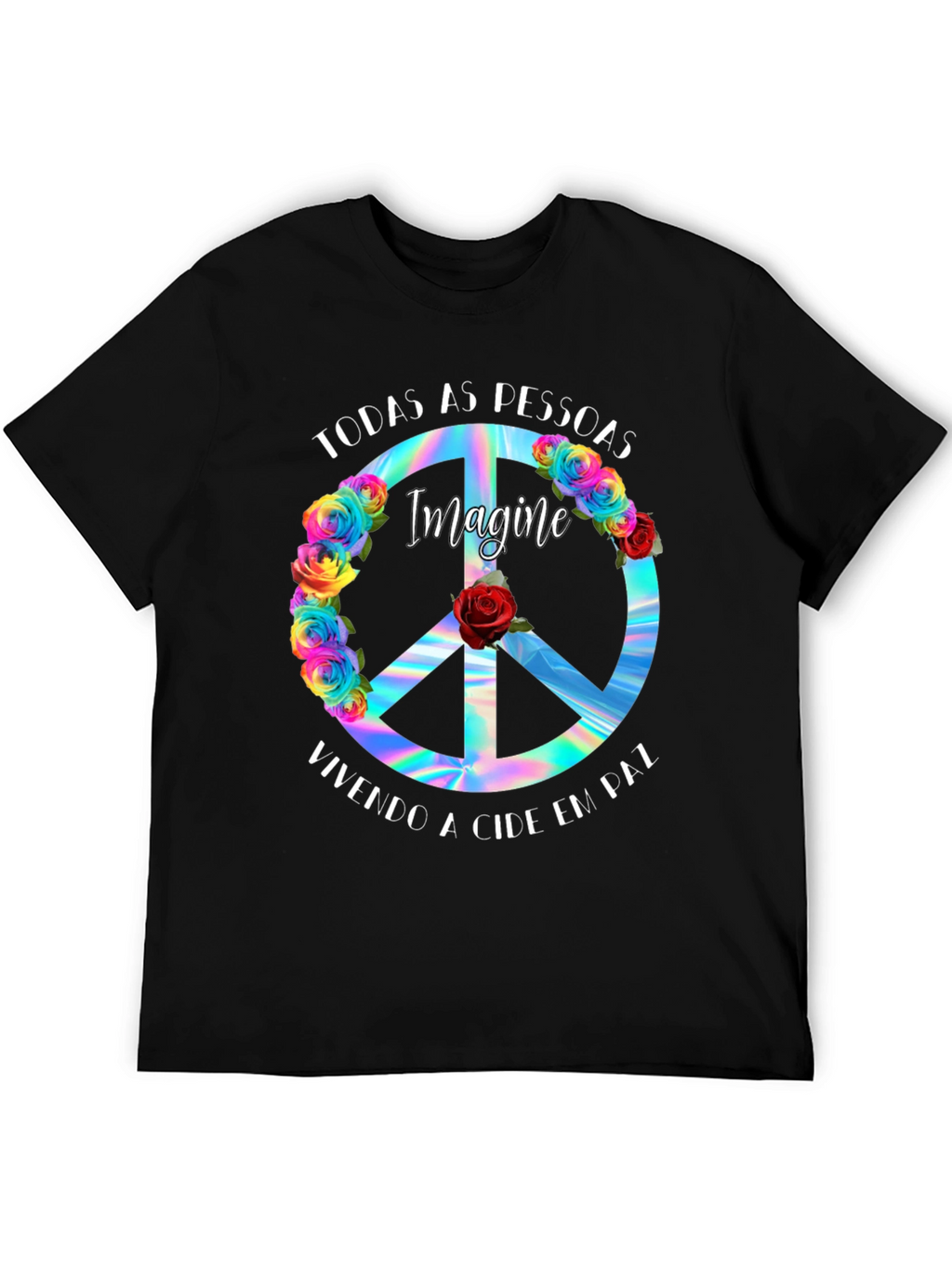 Imagine Peace Sign T-Shirt