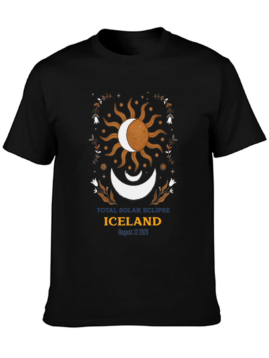 Iceland Total Solar Eclipse August 12 2026 T-Shirt