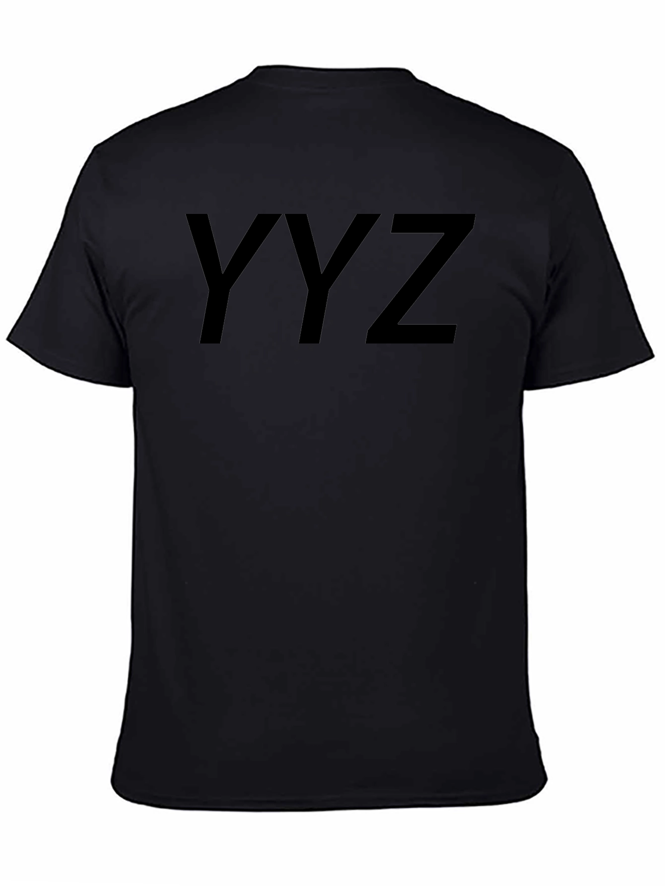 YYZ Black Graphic Tee - Stylish Cotton Blend Shirt