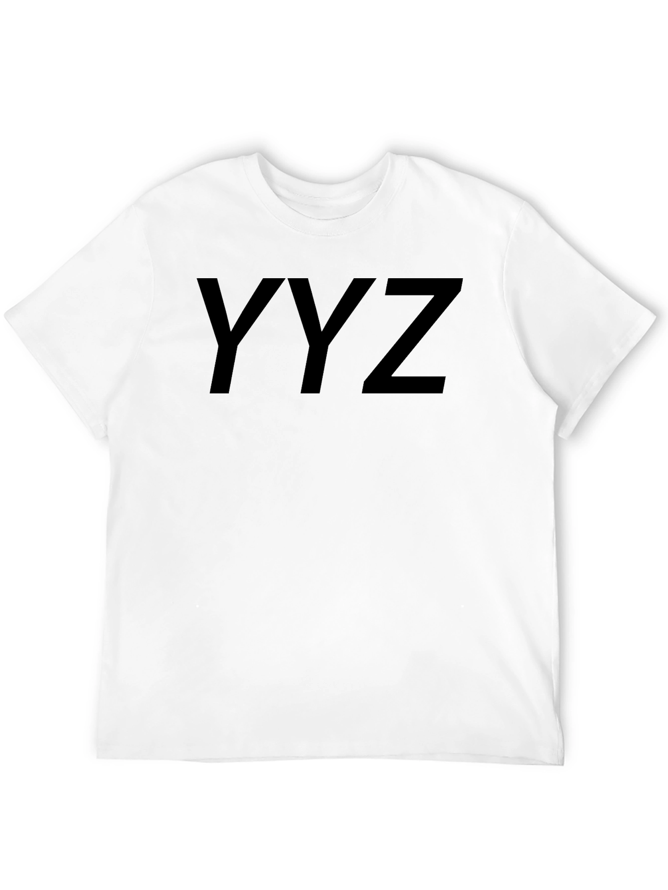 YYZ Black Graphic Tee - Stylish Cotton Blend Shirt