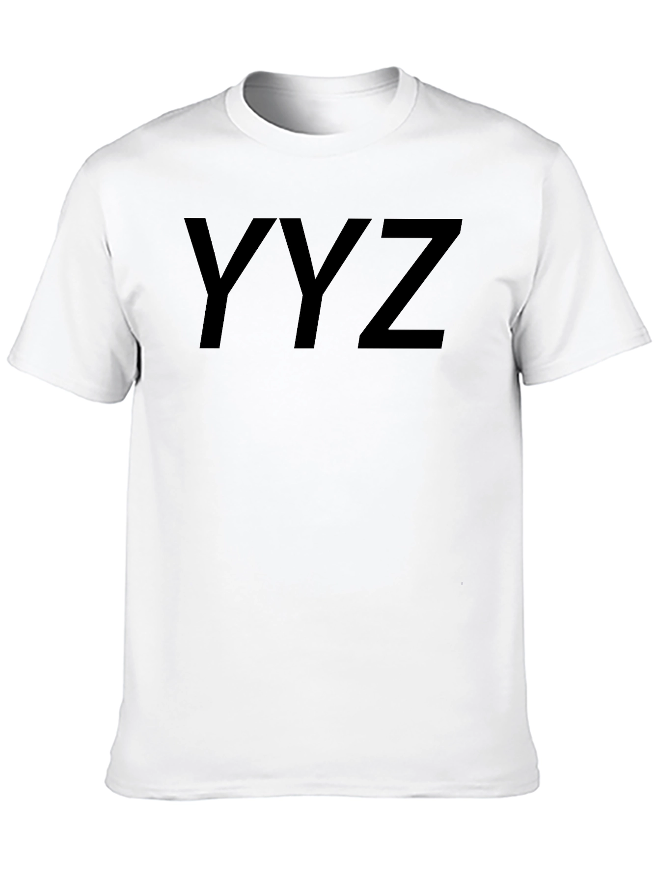 YYZ Black Graphic Tee - Stylish Cotton Blend Shirt
