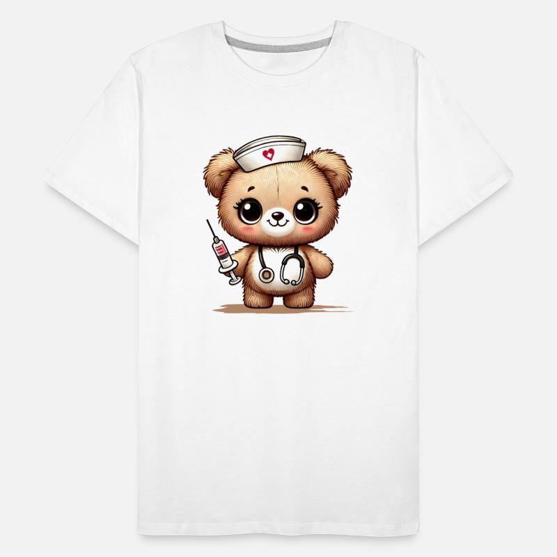 Charming cuddly toy as a nurse