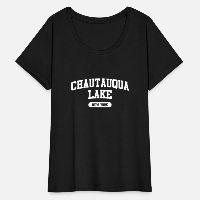 Chautauqua Lake New York Ny Athletic Block Text