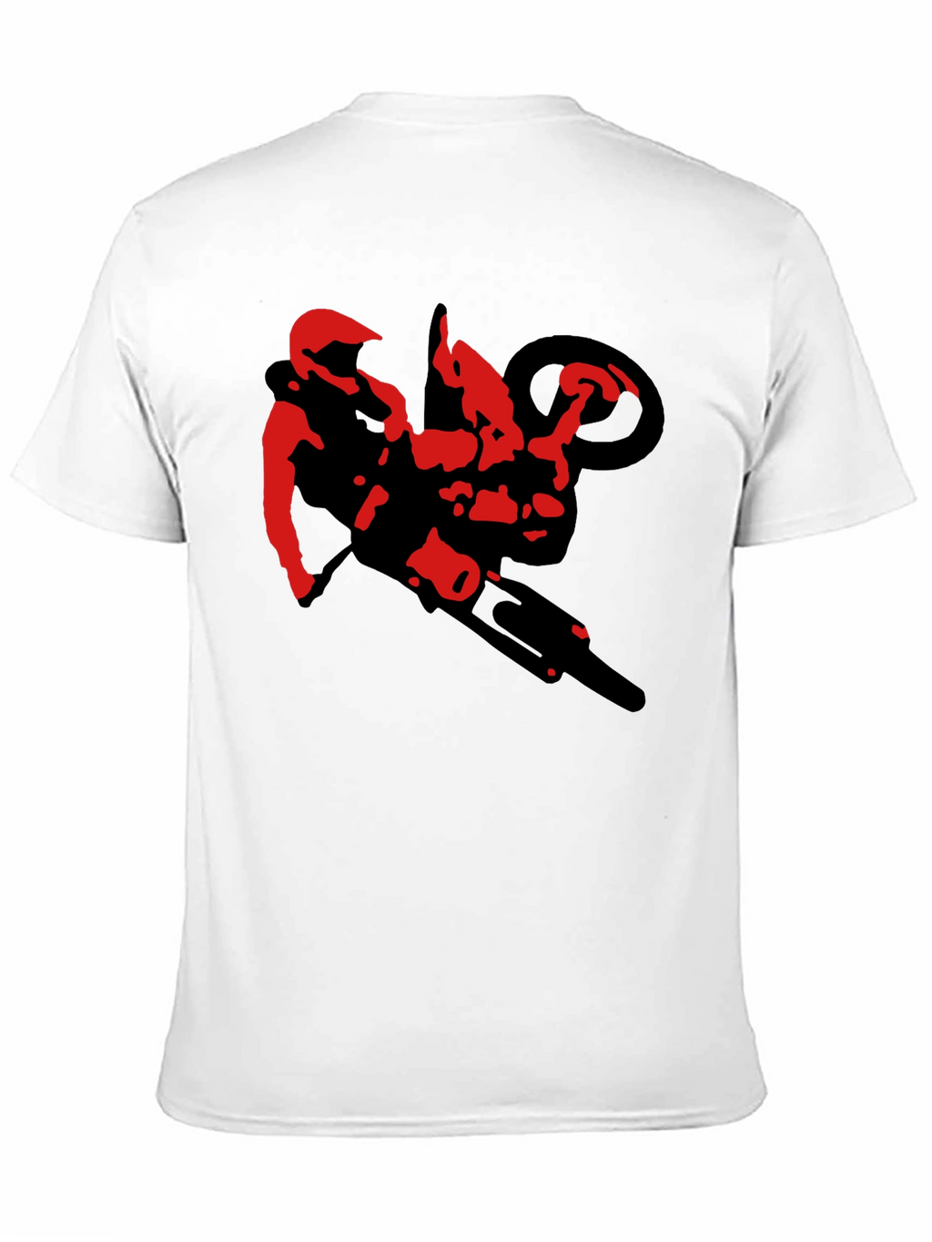 Black Motorcycle Stunt Rider Graphic Tee